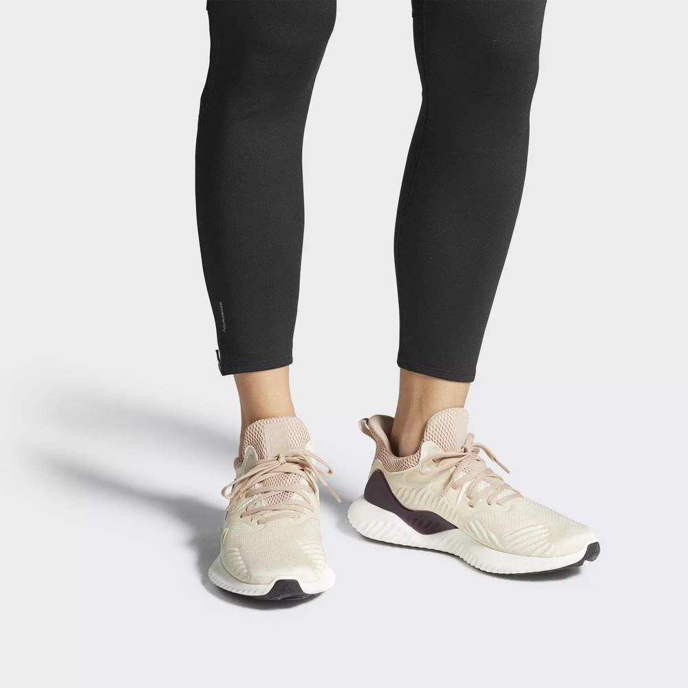 Adidas Alphabounce Beyond Tenis Para Correr Beige Para Mujer (MX-18369)